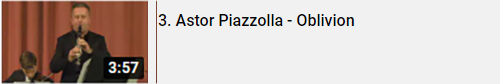 3. Astor Piazzolla - Oblivion - CAMERATA POLONIA feat Roman WIDASZEK - Klarinette