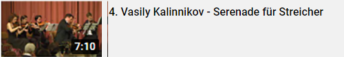 4. Vasily Kalinnikov - Serenade für Streicher - CAMERATA POLONIA